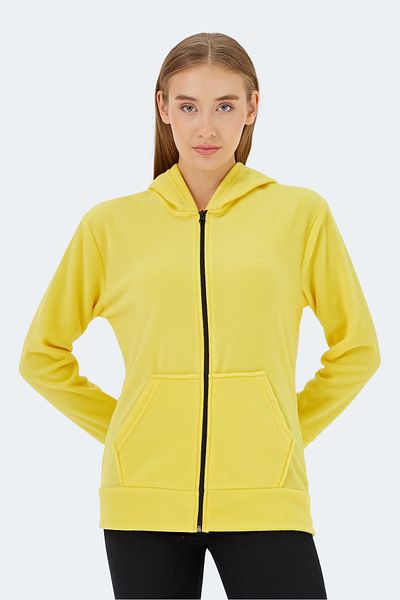 Slazenger Hanorac fleece pentru femei Sofal I Galben