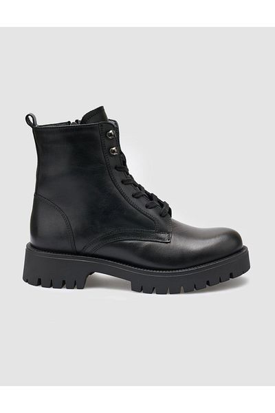 Cabani 100% Genuine Leather Black Women's Boots