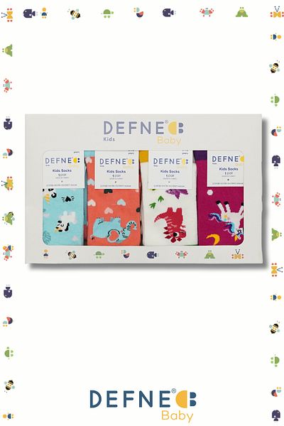 Defne Baby 4 Pairs of Girls' Socks