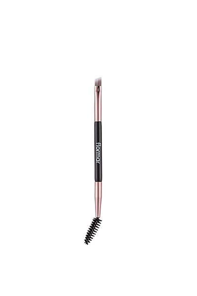 Flormar Two Ended Eyebrow Dyeing and Combing Brush - Brow Brush & Groomer - 015 -8690604597802
