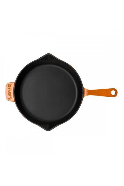 Lava Cast Round Frying Pan Cast Iron Solid HandleDiameter(Ø)28cm