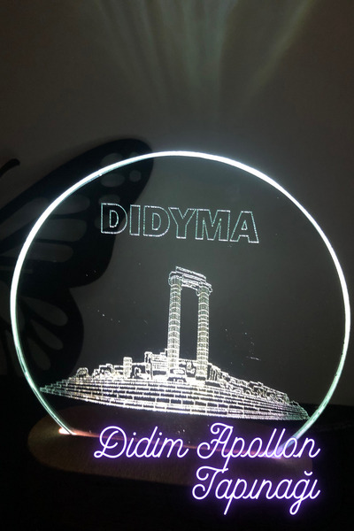 CAM'A LAZER KAZIMA DİDİM APOLLON TAPINAĞI-GECE LAMBASI