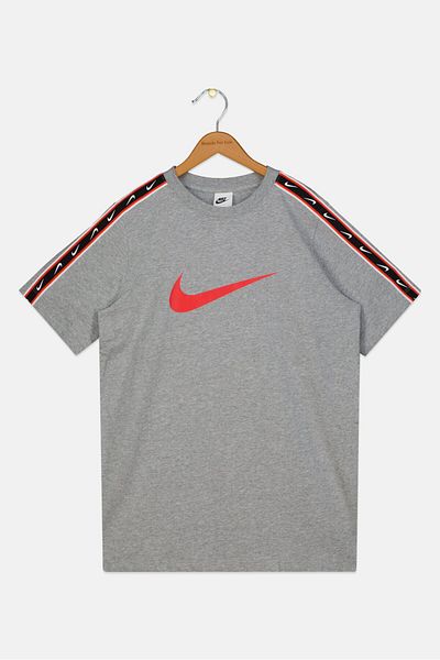 Nike Kids Boy Brand Logo Training T-Shirt, Grey