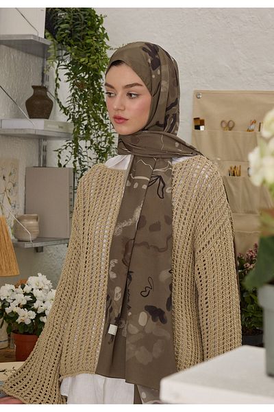 Fresh Aura Patterned Mink Shawl