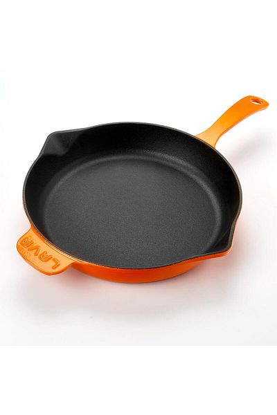 Lava Cast Round Frying Pan Cast Iron Solid HandleDiameter(Ø)28cm