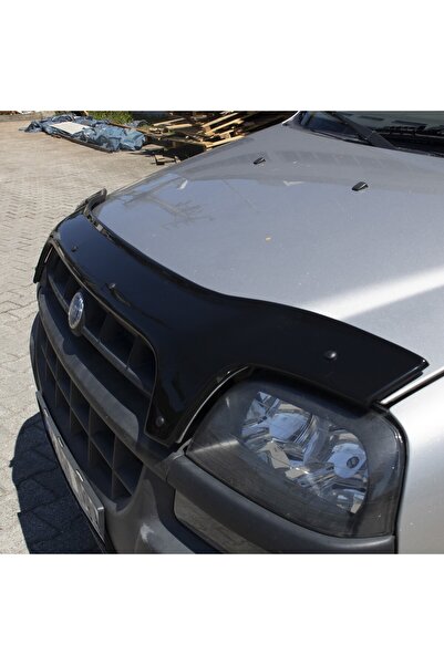 NamTuning Fiat Doblo 2000-2005 arası Kaput Rüzgarlığı Maskesi Kalın Parlak Siyah