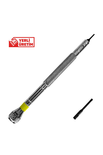 Saatse 0,8mm Çelik Düz Tornavida Hassas Saat Gözlük Elektronik Tamiri