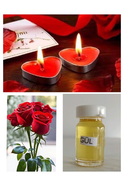 DOĞAN MUM Mum gül esansı gül kokusu 10ml esans