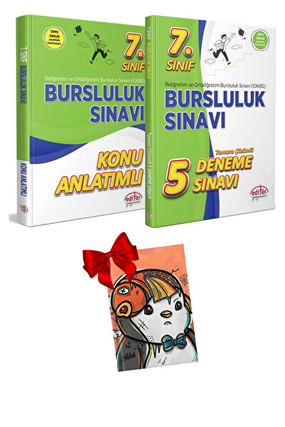Editör Yayınevi 7. Sınıf Bursluluk Sınavı Konu Anlatımlı & Çözümlü 5 Deneme S...