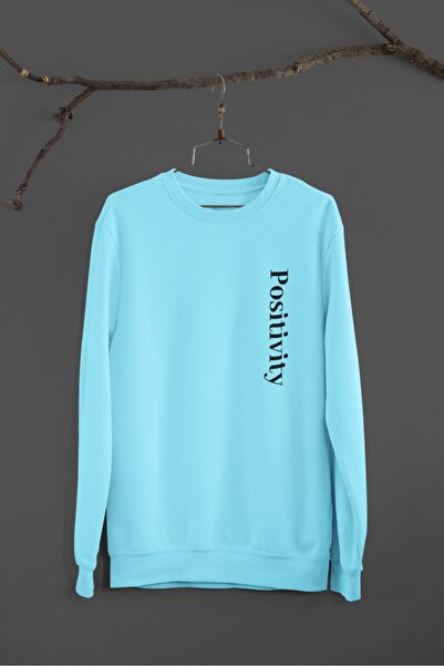 Butik Унисекс дълъг ръкав 2-слоен POSITIVITY трансфер печат велосипедна яка с...