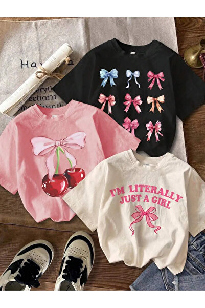 npLStore Dječji set od 3 pamučne majice sa printom, veće veličine