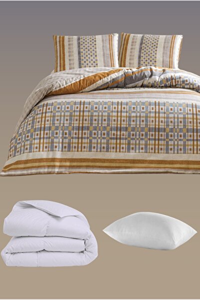 Taç Merald Kışlık Flanel Nevresim Takımı Tek Kişilik Pazen Kumaş + Yorgan + Y...