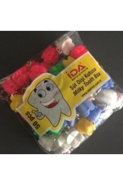 Dentreal علبة أسنان الحليب/قلادة الأسنان 50 قطعة