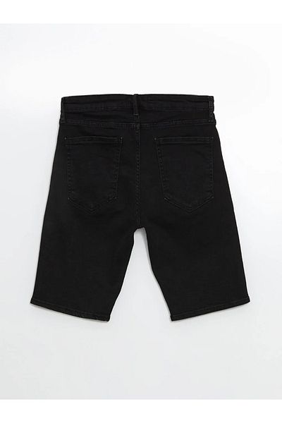 LC Waikiki LCW Jeans Pantaloni scurți de jeans pentru bărbați, negri, super skinny