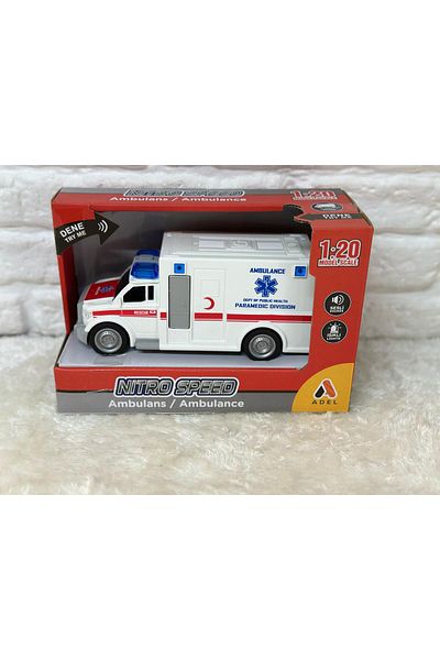 ADELAND NitroSpeed Scoot Ambulance with Sound and Light 1:20 Scale
