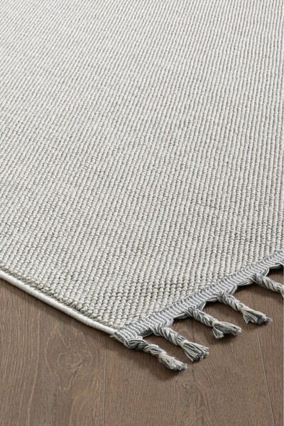 Livset Yumuşak Bukleli Gri Oeko-Tex Sertifikalı Oturma Odası Salon Mutfak Bal...