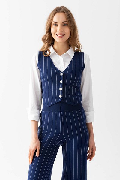 Irmak Kerekli Set de tricotaje pentru femei, albastru bleumarin, pantaloni, partea de jos, 12411