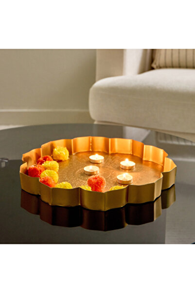 Home Box Pema Metal Decorative Urli 33x33x5 cm