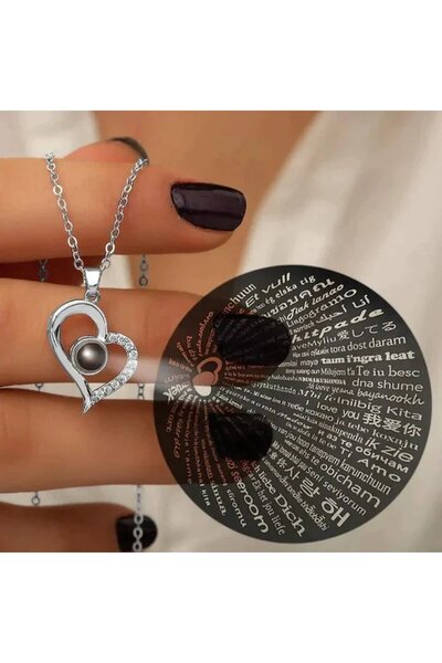 AYSWOMEN 100 Dilde Seni seviyorum Kolye