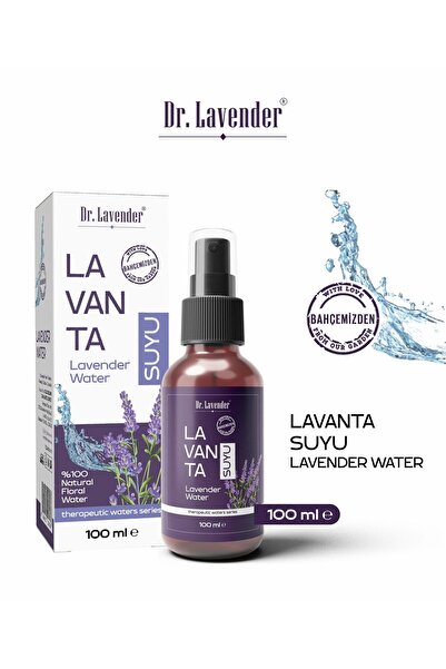 Dr.Lavender Organik Lavanta Suyu Doğal & Saf Cam Şişe 100 ML Lavanta Hidrosolü