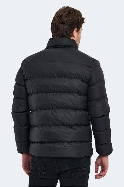 Slazenger St22je017-500 Nadım Ανδρικό Παλτό Μαύρο