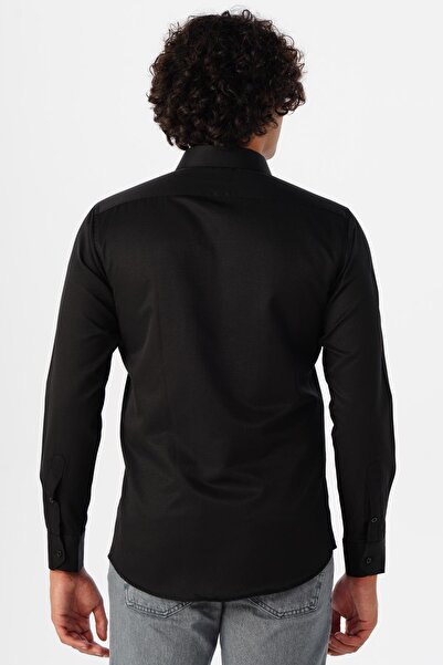 SÜVARİ Cămașă Dobby Slimfit cu manșetă unghiulară