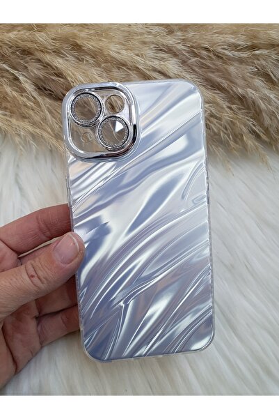 Aksesuarda Moda İPHONE 15 PLUS UYUMLU TAŞLI LENS KORUMALI DESENLİ KILIF