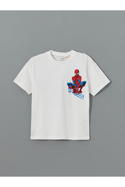LC Waikiki Spider-Man Printed Baby Boy T-Shirt and Shorts 2-Piece Set