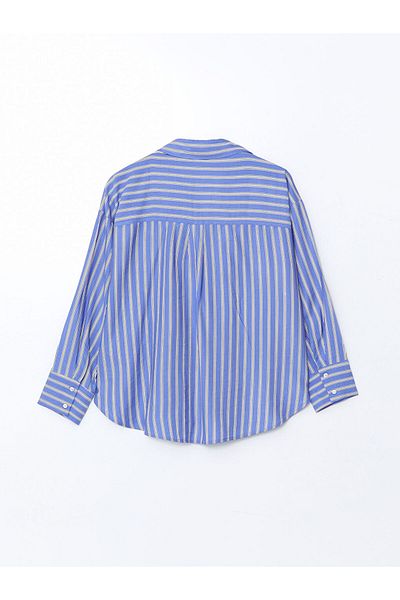 LC Waikiki Cămașă oversize cu dungi pentru femei