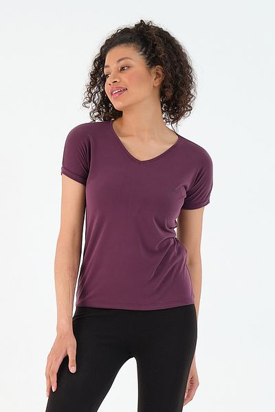 Slazenger Lila Play Damen-T-Shirt