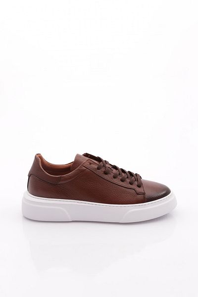 DGN Ανδρικά παπούτσια Comfort Γνήσιο δέρμα Tan White 361231028