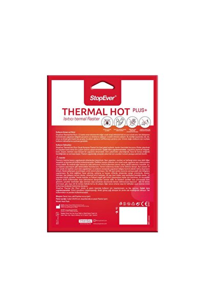 StopEver Thermal Hot Plus Isı Terapili Flaster – Kas Ve Eklem Rahatlatıcı,( 2 X 2 )