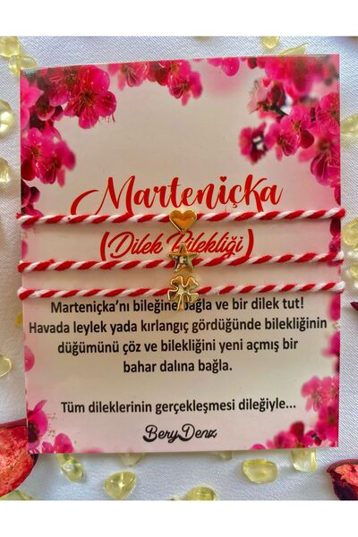 BeryDenz 3'lü Kartlı Marteniçka Kalp-yıldız-yonca Figürlü Makromeli Bileklik