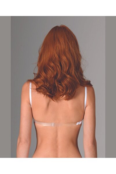 İntive Lingerie Nbb Transparent Back Semi-Supportive Strapless Bra for Low-Cu...