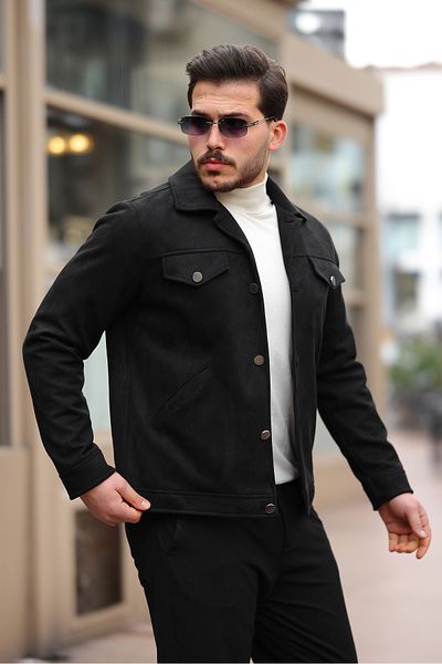 Boymen Ανδρικό σουέτ μπουφάν εποχιακό μπουφάν
