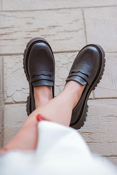Parponi Loras Women - Кафяви мокасини от естествена кожа