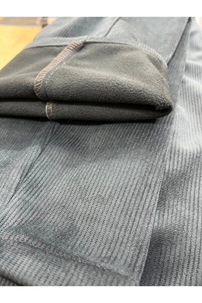 phantom jns by sekman Su Yeşili Polarlı Kadife Pantolon Esnek Kalın Fitil Klasik Kesim Yan Cepli Astarlı Phantom Jeans