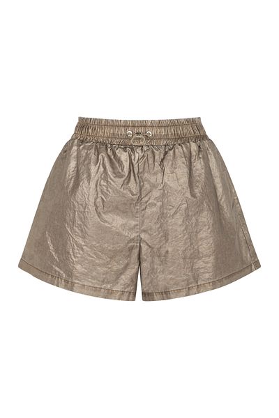 Nocturne Bronze Metallic Mini Shorts