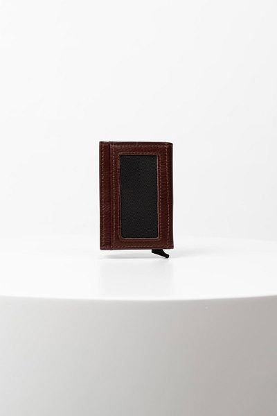 BAYDERİ Genuine Leather Valde - Card Holder Wallet with Mechanism