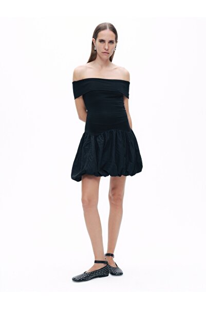 Nocturne Açık Omuzlu Mini Elbise