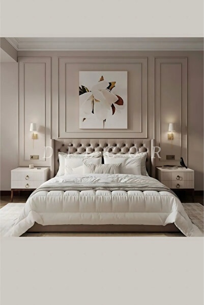 DİECOR Dekoratif Boyanabilir Montaja Hazır 2,5cm Eşsiz Ve Büyüleyici Yatak Başlığı Duvar Çıtası Tasarımı