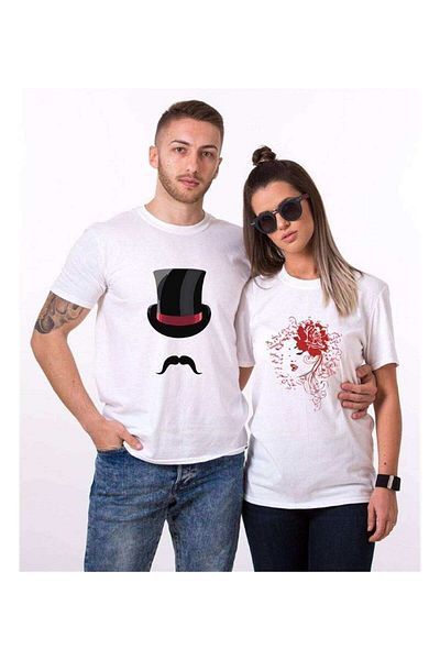 Tshirthane Her Beast His Beutiful Lover Combinations T-shirt Couple Combination