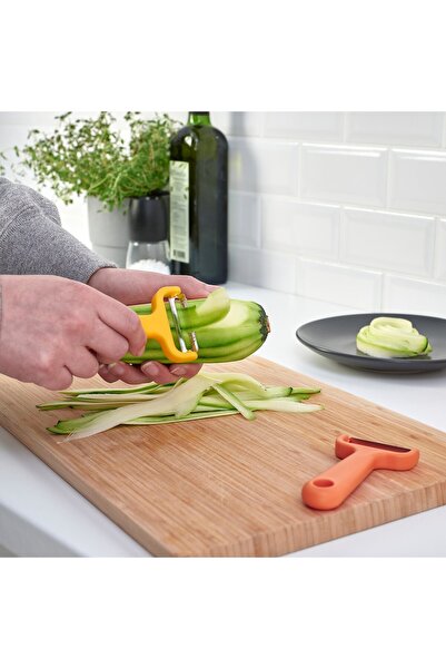 erorex Vegetable cutters, set of 2, bright yellow/bright orange