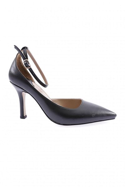 DGN Pantofi cu toc subțire cu curele la gleznă de damă negri 31262821