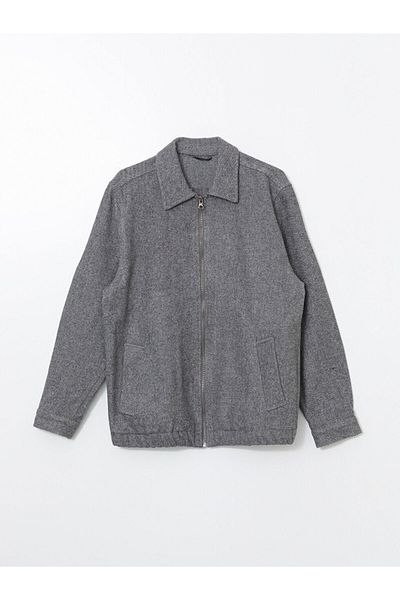 LC Waikiki Lcw Vision Gray Standard Mold Shirt Collar Men's Coat