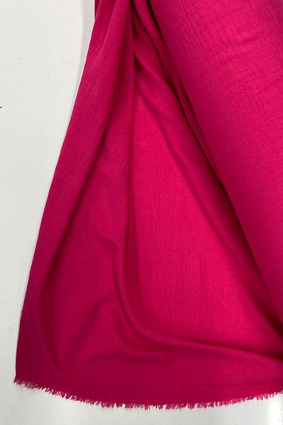 Mu Art Linen Fabric - Organic Fabric - Curtain Fabric - Thin Linen - Fabric Cover for Clothes Fuchsia 73