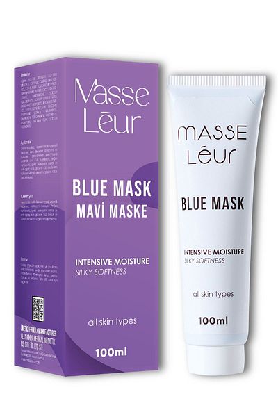 Masse Leur 100 ml Intensive Moisturizing and Soothing Blue Mask