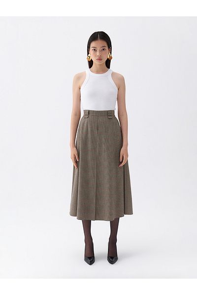 Nocturne Patterned midi skirt