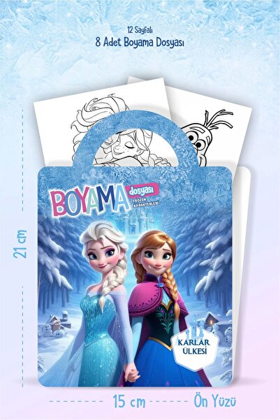 neşeli günlerim Frozen Temalı - Boyama Dosyası Doğum Günü Parti Seti Hediyesi...