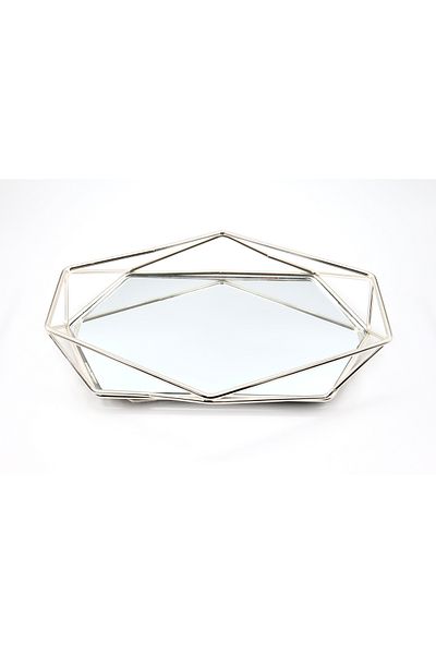 YENİCİ Prism Mirrored Presentation Tray Small Size (21*30*5)
